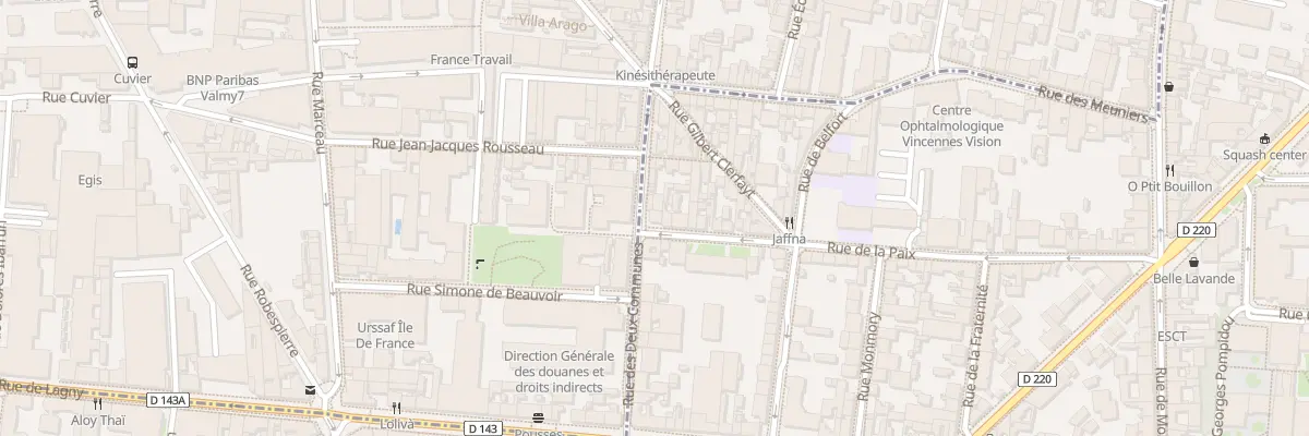 Plan du 58 Rue de la Paix à Vincennes