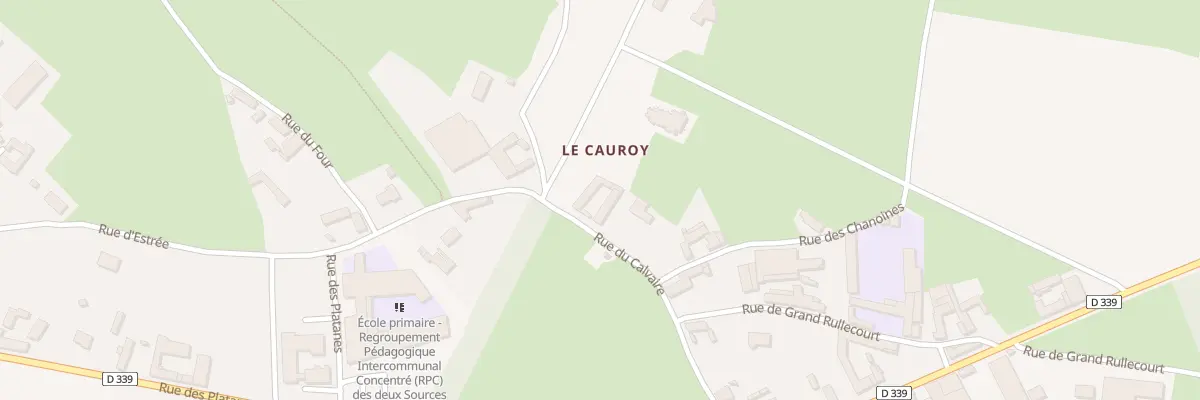 Plan du 165 Rue du Calvaire à Berlencourt-le-Cauroy