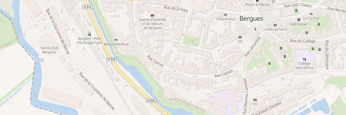 Plan du 40 Rue Carnot à Bergues