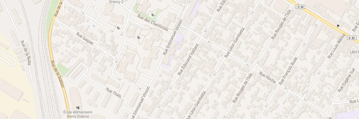 Plan du 58 Rue Edouard Vaillant à Drancy