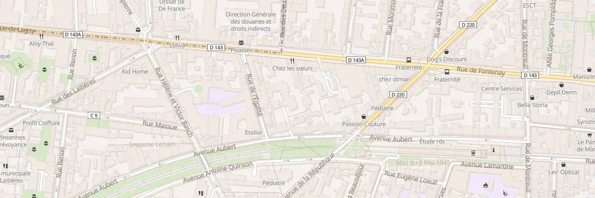 Plan du 42 Av Aubert à Vincennes