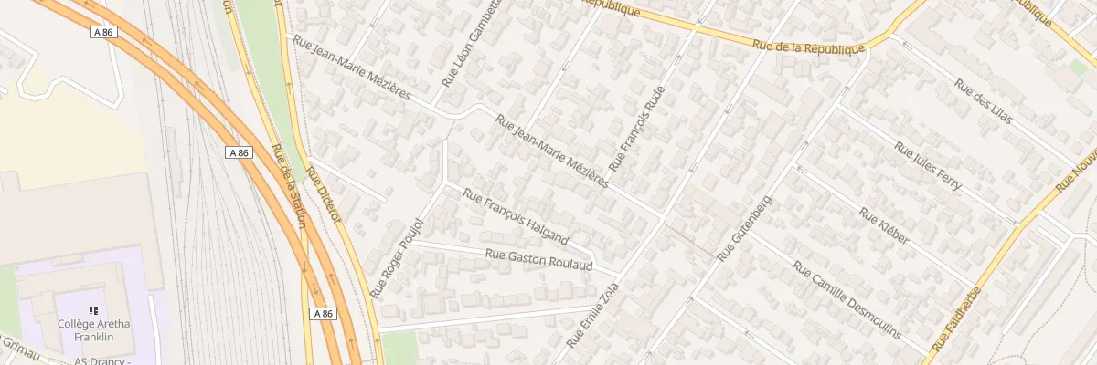 Plan du 19 Rue Jean Marie Mezieres à Drancy
