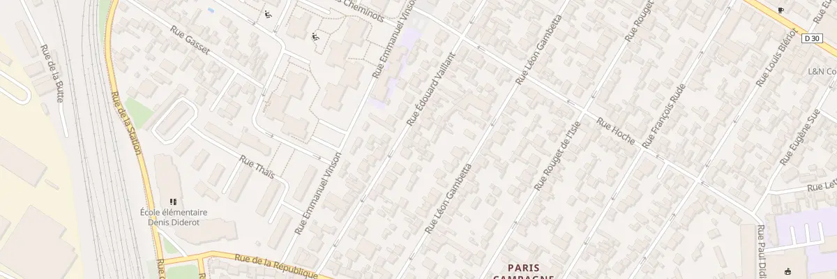 Plan du 63 Rue Edouard Vaillant à Drancy