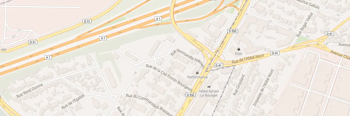 Plan du 7 Rue Normandie Niémen au Bourget