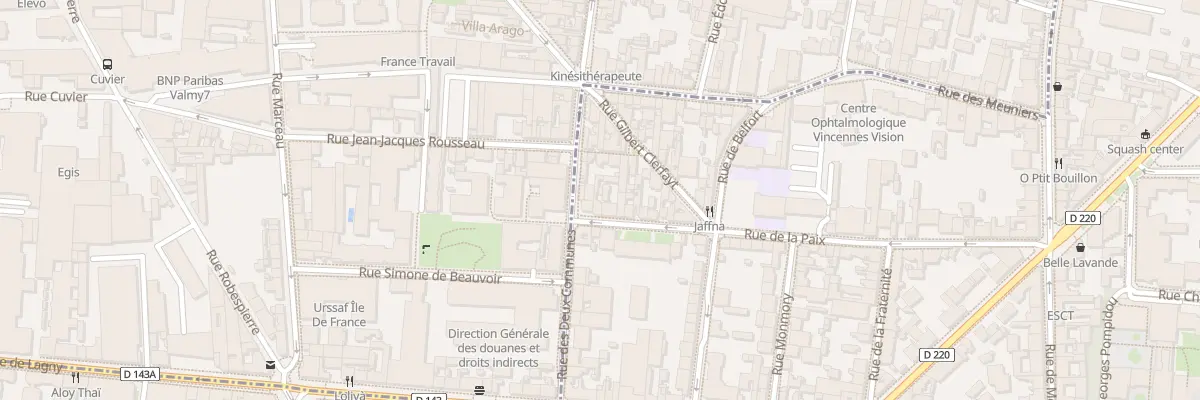 Plan du 56 Rue de la Paix à Vincennes