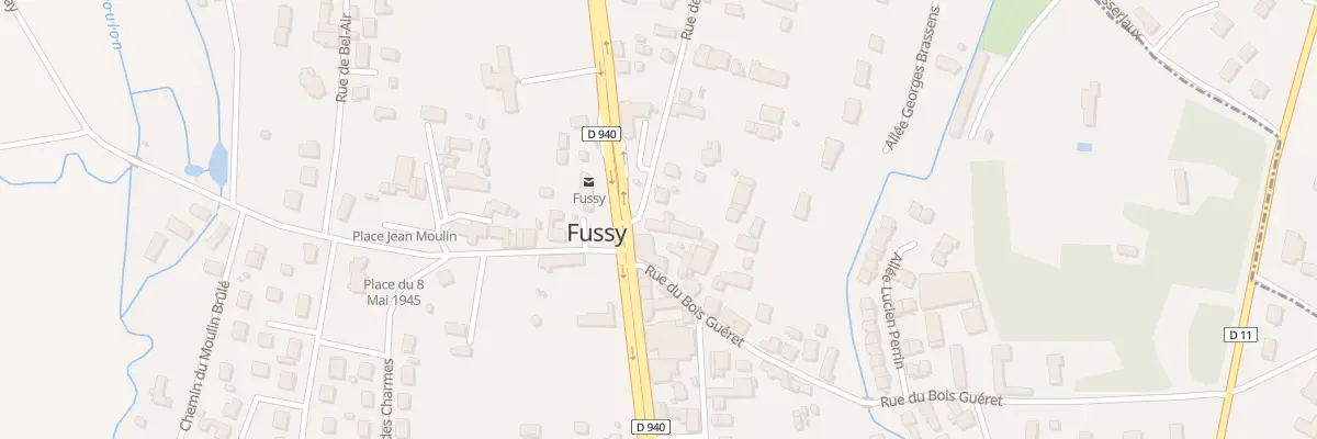 Plan du 2 Rue des Chardons à Fussy