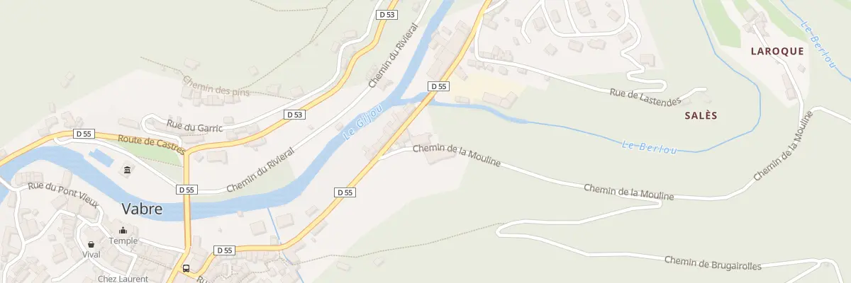Plan du 3 Che de La Mouline à Vabre