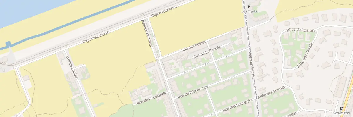 Plan du 2 Rue des Poètes à Dunkerque
