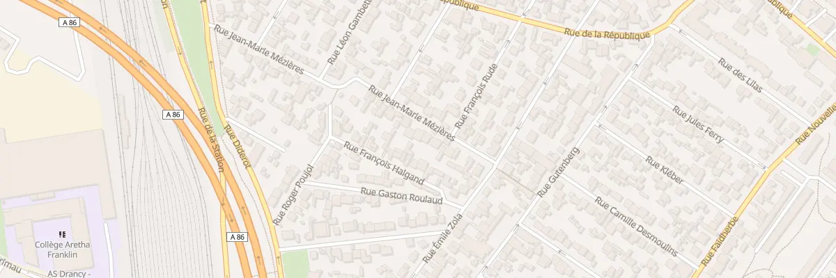 Plan du 17 Rue Jean Marie Mezieres à Drancy