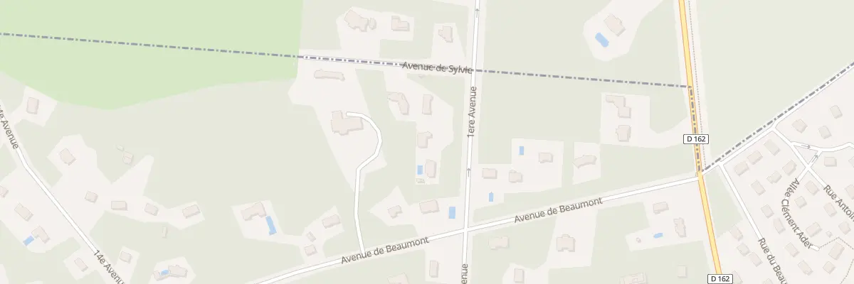 Plan du 75 Av 1ere Avenue à Lamorlaye