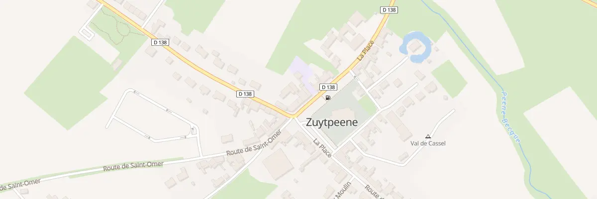 Plan du 240 Pl La Place à Zuytpeene