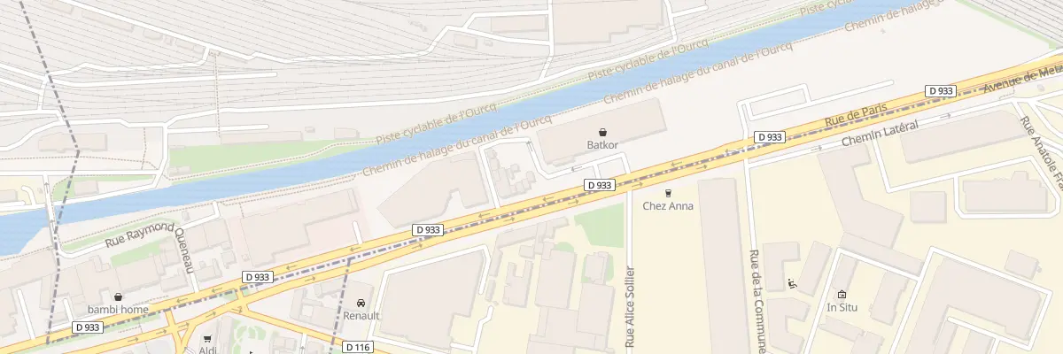 Plan du 37B Rue de Paris à Bobigny