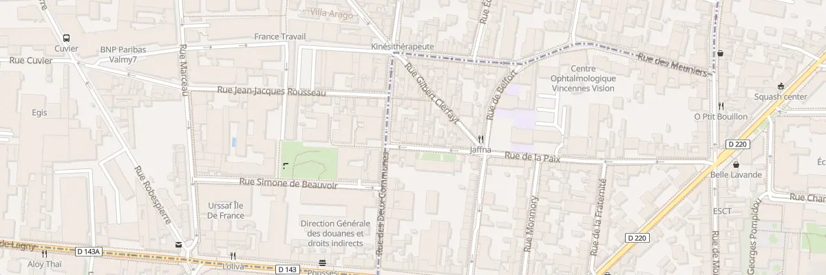 Plan du 54 Rue de la Paix à Vincennes