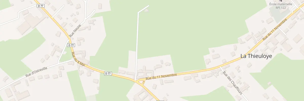 Plan du 52 Rue du Onze Novembre à La Thieuloye