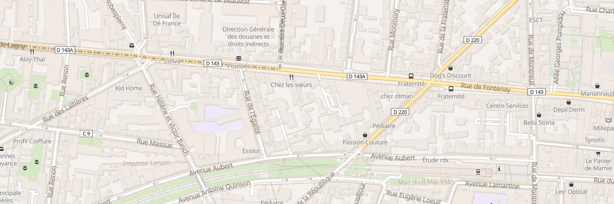 Plan du 173 Rue de Fontenay à Vincennes