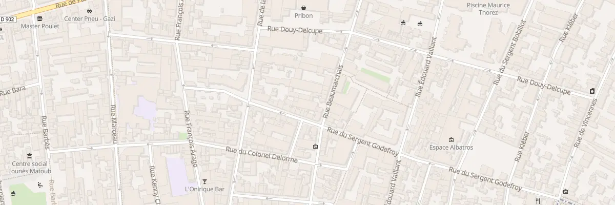 Plan du 68 Rue Beaumarchais à Montreuil