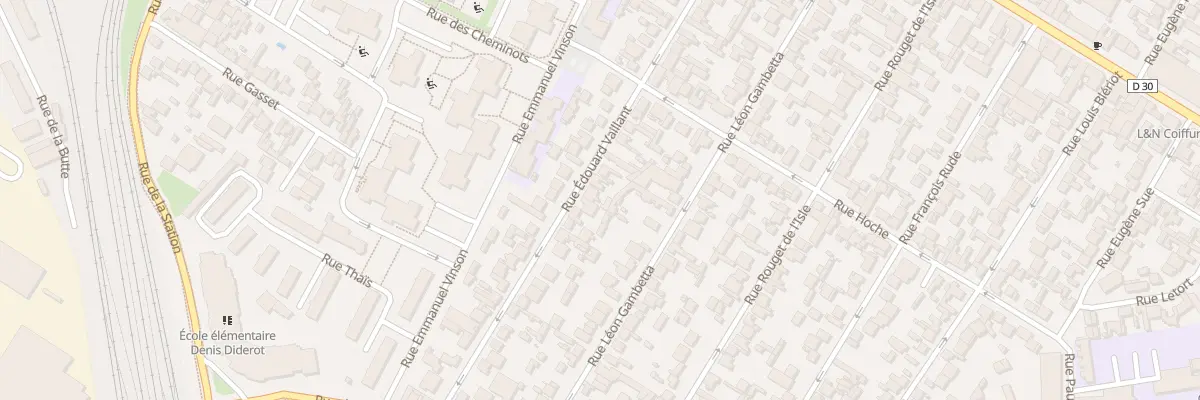 Plan du 55 Rue Edouard Vaillant à Drancy