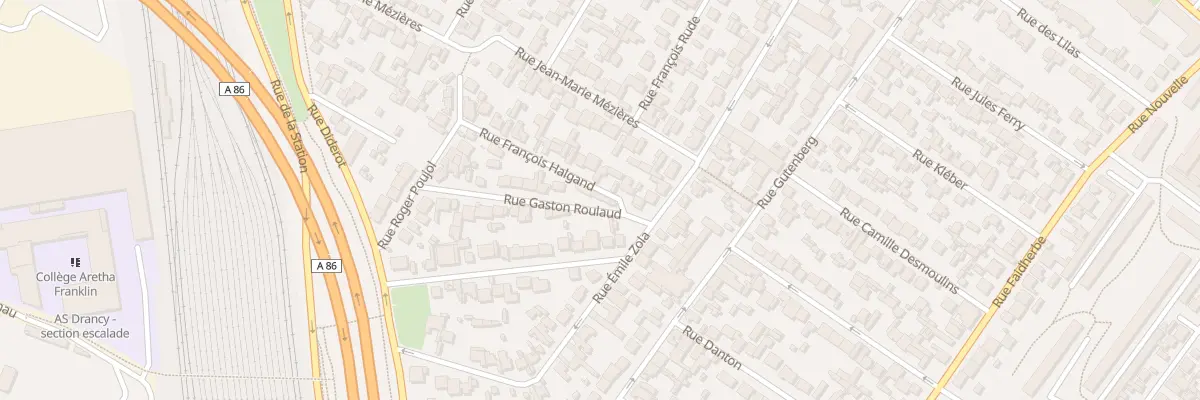 Plan du 4 Rue Gaston Roulaud à Drancy