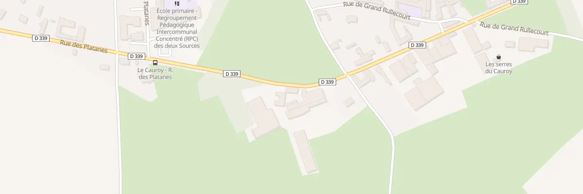 Plan du 95 Rue des Platanes à Berlencourt-le-Cauroy