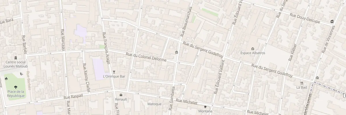 Plan du 8 Rue du Colonel Delorme à Montreuil