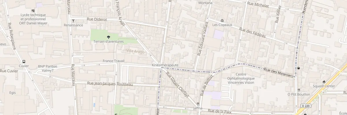 Plan du 66 Rue des Meuniers à Montreuil