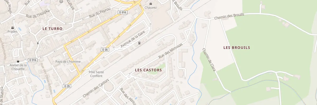 Plan du 25 Rue des Mimosas à Prades