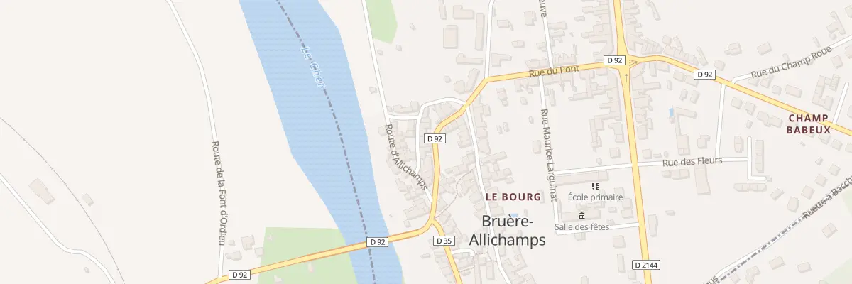Plan du 2B Rue de l’Orme à Bruère-Allichamps