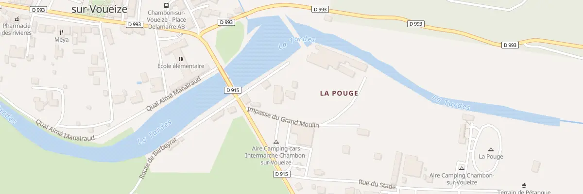 Plan du 4 Che de la Pouge à Chambon-sur-Voueize