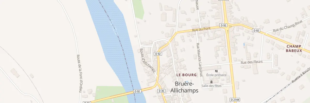 Plan du 6 Rue de l’Orme à Bruère-Allichamps