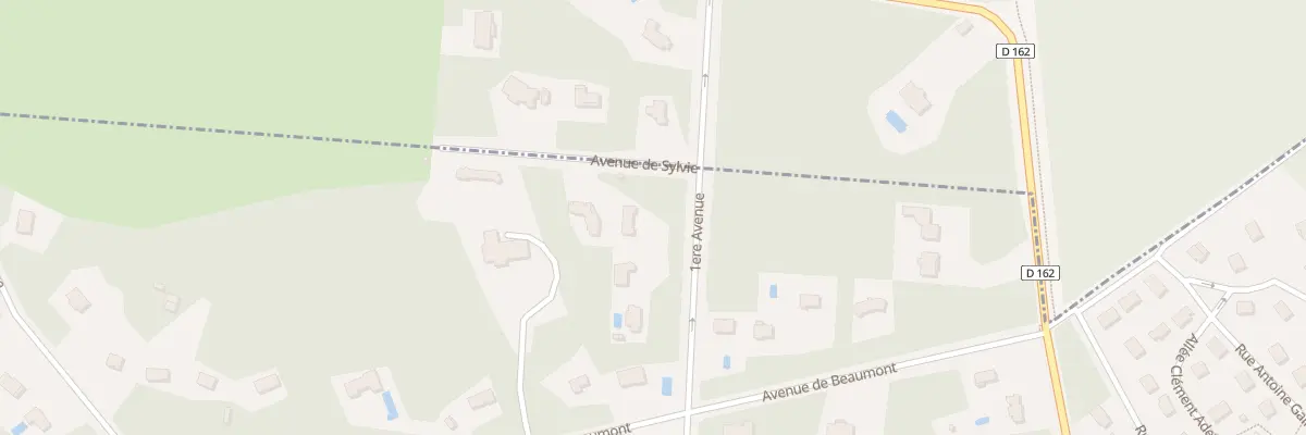 Plan du 77 Av 1ere Avenue à Lamorlaye