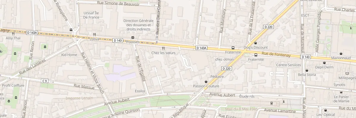 Plan du 169 Rue de Fontenay à Vincennes