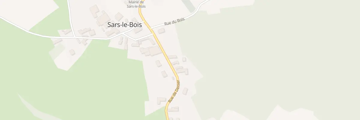 Plan du 109 Rue de Denier à Sars-le-Bois