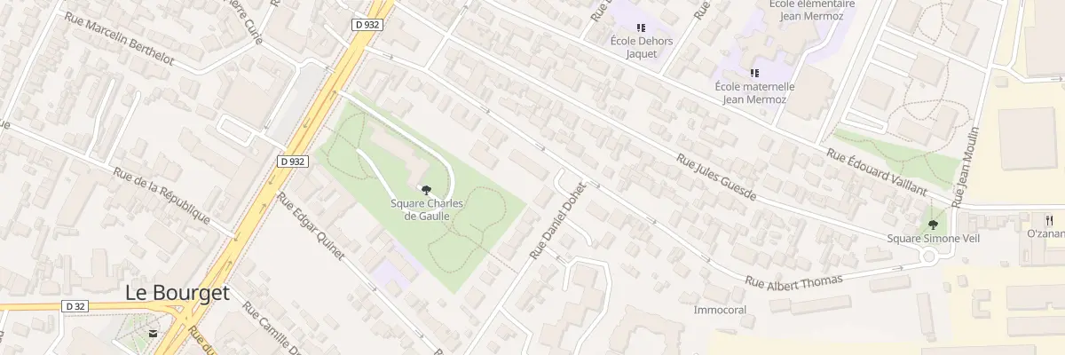 Plan du 22 Rue Albert Thomas au Bourget