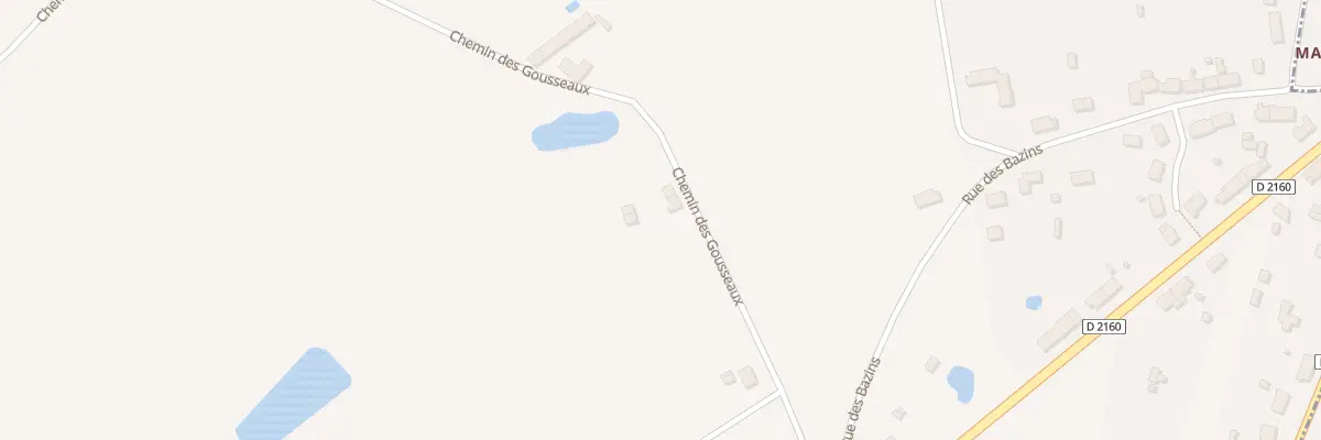 Plan du 263 Che des Gousseaux à Quiers-sur-Bezonde