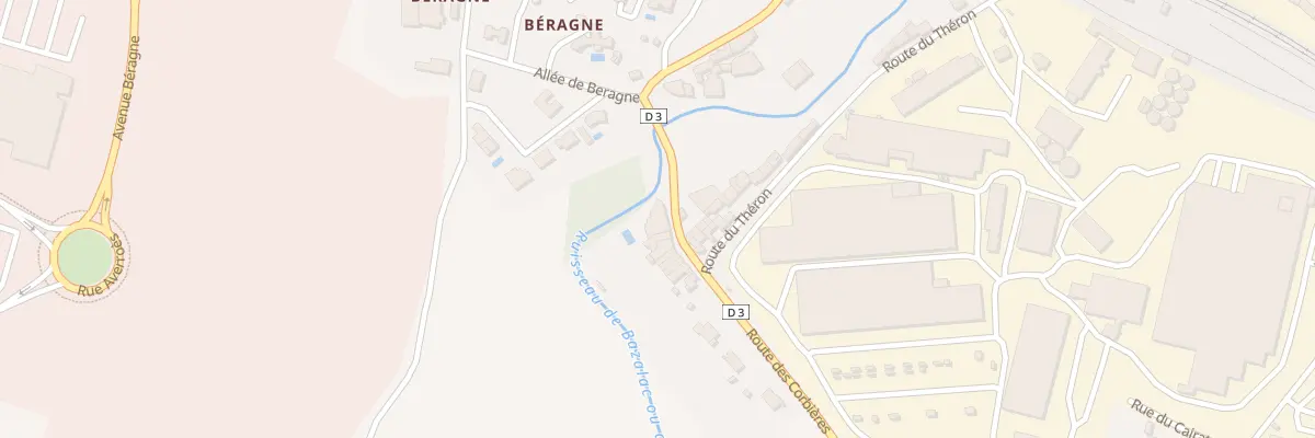Plan du 8 Rte des Corbières à Trèbes