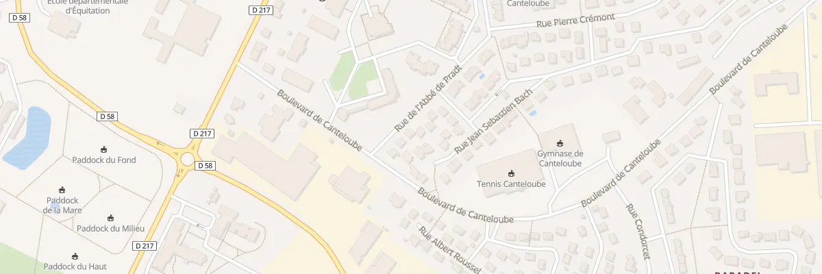 Plan du 51 Rue de l’Abbé de Pradt à Aurillac