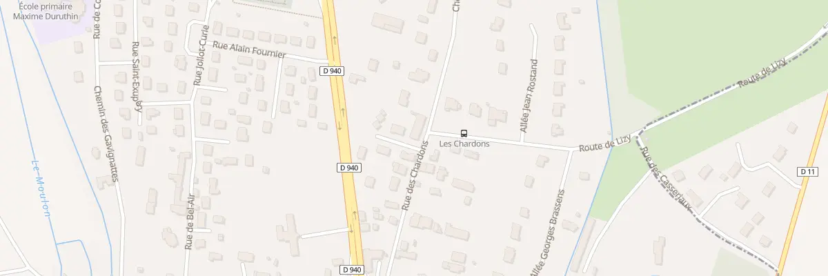 Plan du 11 Rue des Chardons à Fussy