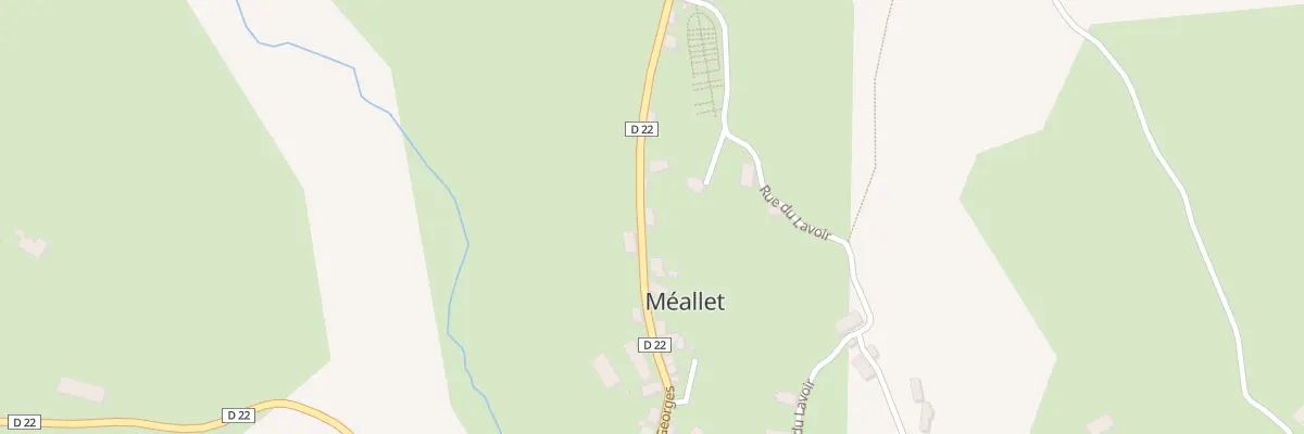 Plan du 5084 Le Bourg à Méallet