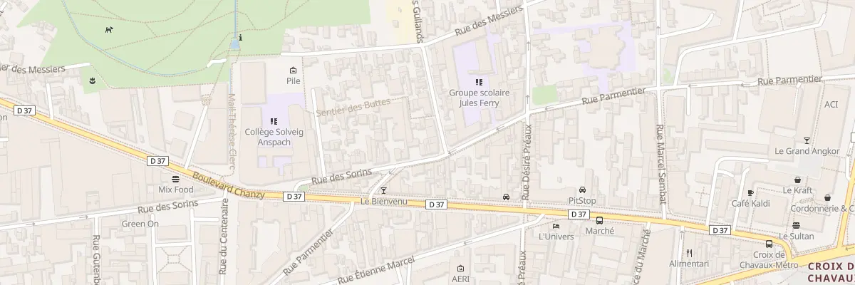 Plan du 60 Rue Parmentier à Montreuil