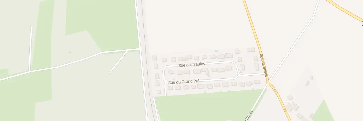 Plan du 20 Rue des Saules à Thézy-Glimont