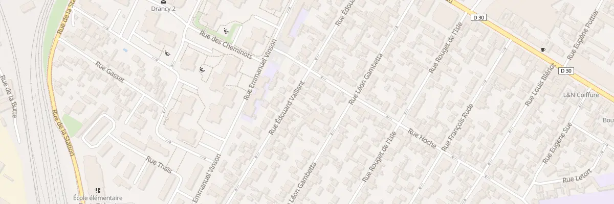 Plan du 45 Rue Edouard Vaillant à Drancy