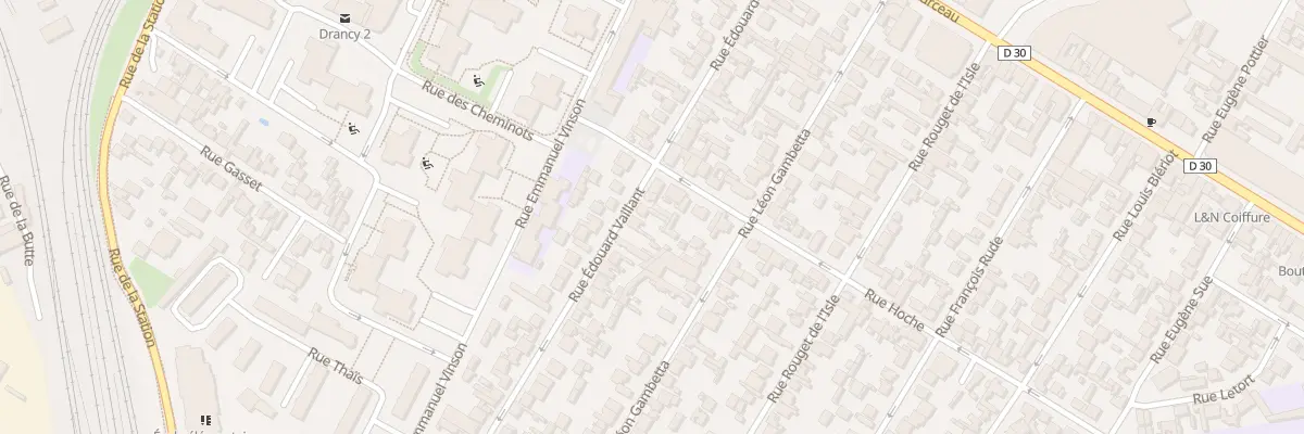 Plan du 43 Rue Edouard Vaillant à Drancy