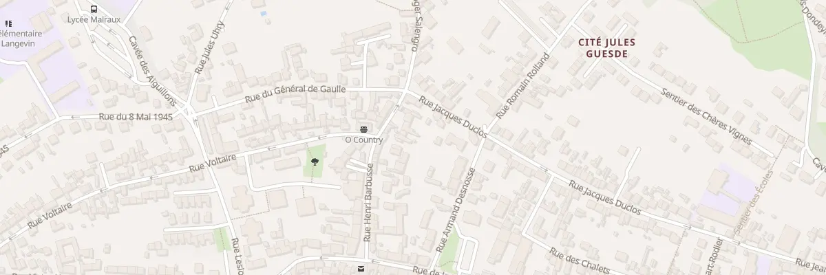 Plan du 22 Rue Henri Barbusse à Montataire