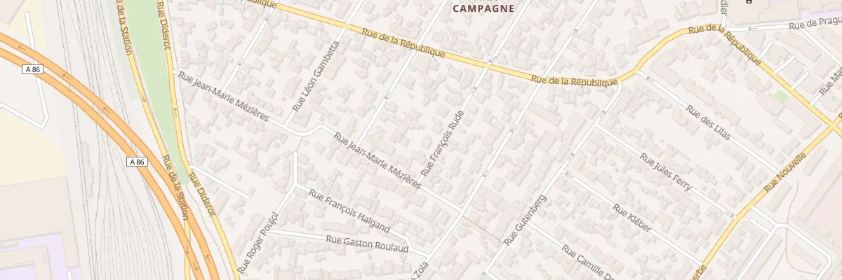 Plan du 108 Rue Francois Rude à Drancy