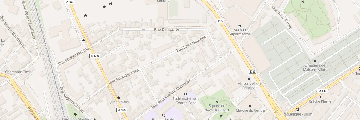 Plan du 40 Rue Saint-Georges à Maisons-Alfort