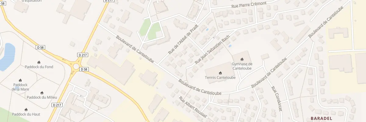 Plan du 56 Rue Jean Sébastien Bach à Aurillac