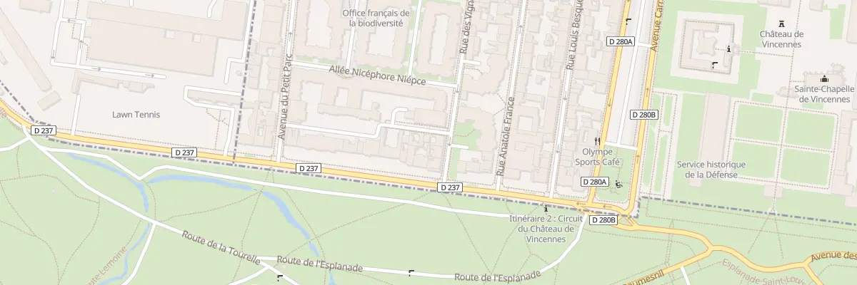 Plan du 1 Imp des Vignerons à Vincennes