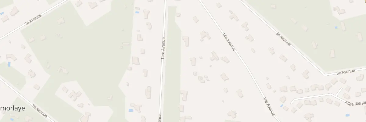 Plan du 34 Av 1ere Avenue à Lamorlaye