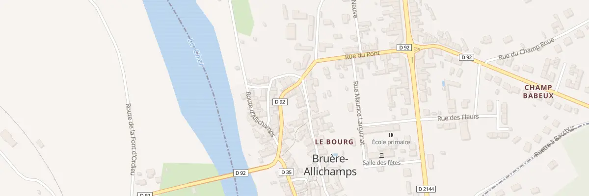 Plan du 4 Rue George Sand à Bruère-Allichamps