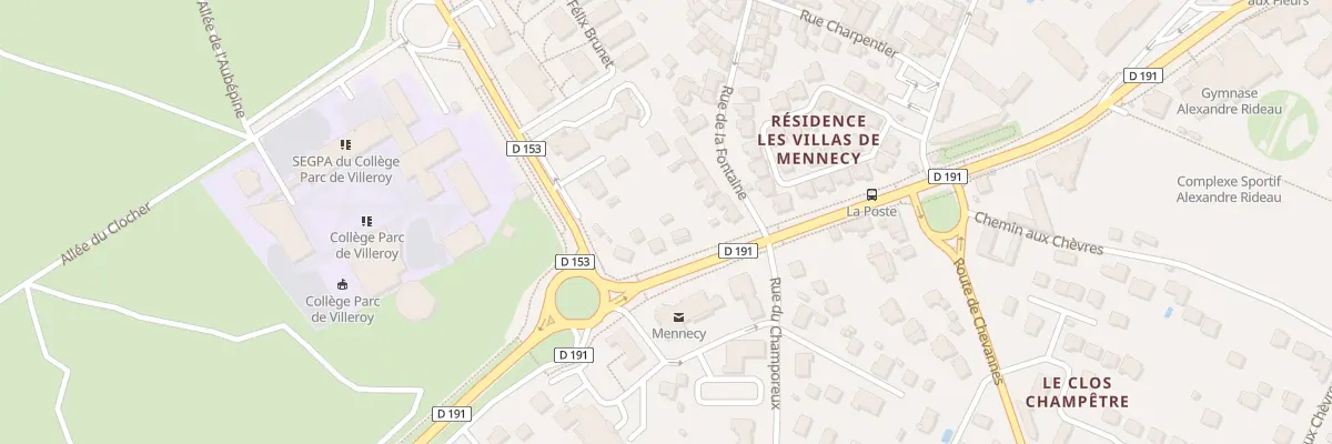 Plan du 64B Rue La Fontaine à Mennecy